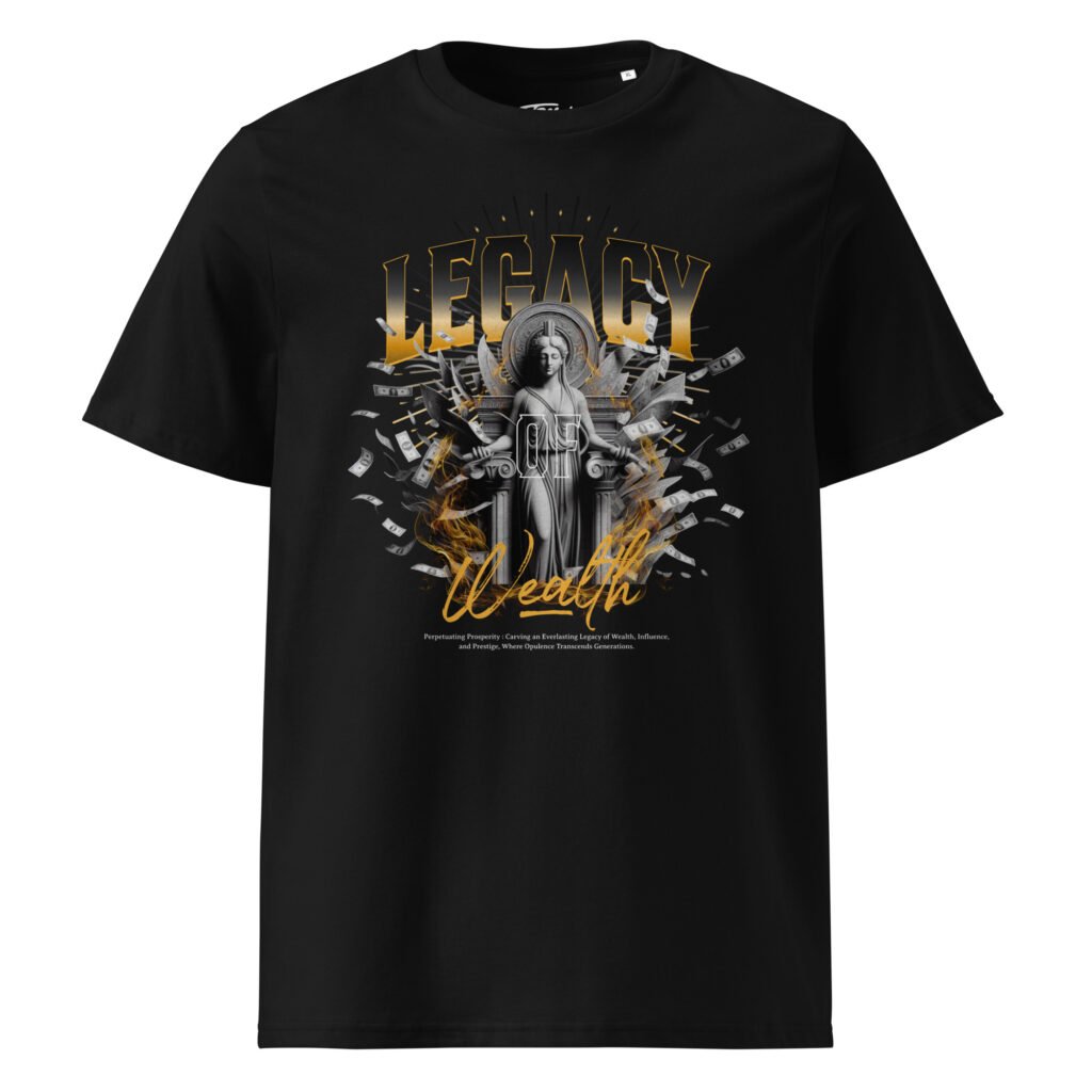 T-shirt Legacy Statue TRESSOI — Noir, vue face | T-shirt homme grande taille coton bio M à 5XL