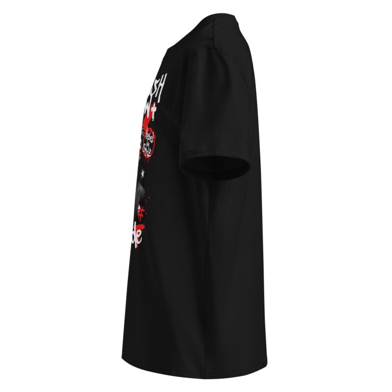 T-shirt Graffiti Street TRESSOI — Noir, vue gauche | Streetwear homme grande taille M à 5XL