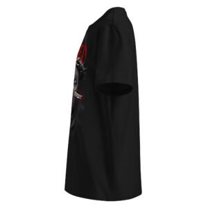 T-shirt Noir Wicked TRESSOI — Noir, vue gauche | Streetwear homme grande taille M à 5XL