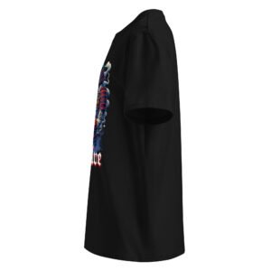 T-shirt Samurai Resolve TRESSOI — Noir, vue gauche | Streetwear homme grande taille M à 5XL