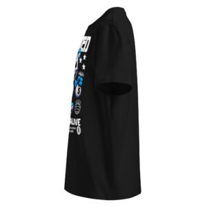 T-shirt Wanted TRESSOI — Noir, vue gauche | Streetwear homme grande taille M à 5XL